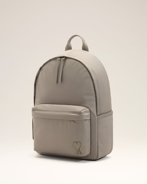 Grey Nylon Marcel Backpack - Man - 3 - AMI Paris - Ami Paris