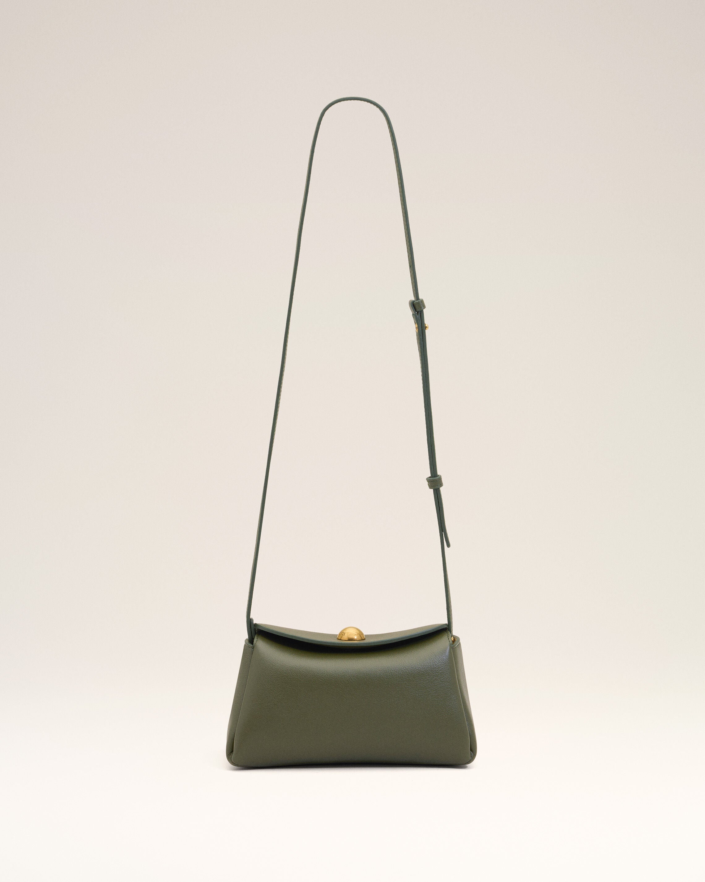 Green Cow Leather Mini Carrousel Bag - 9
