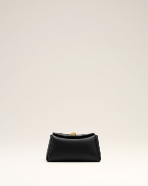 Mini bolso Carrousel de cuero de becerro negro - Mujer - 10 - AMI Paris - Ami Paris