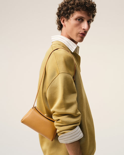 Yellow Cow Leather Mini Carrousel Bag - 2 - Ami Paris