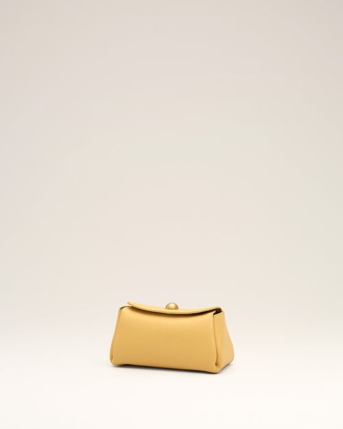 Mini yellow cow leather Carrousel bag - Woman - 11 - AMI Paris - Ami Paris