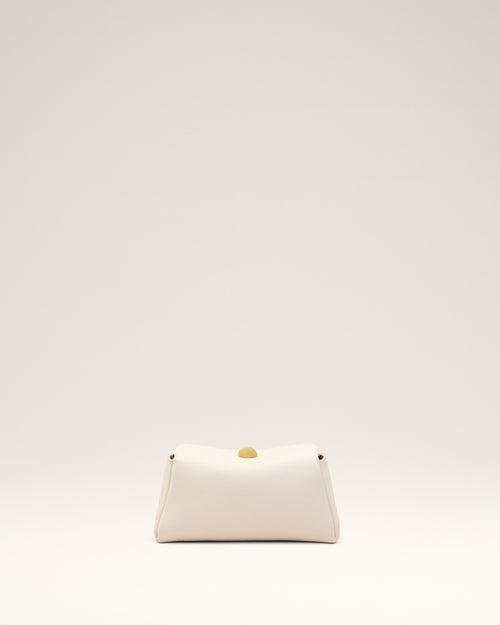 Bolso mini Carrousel de piel de vaca blanca - Mujer - 14 - AMI Paris - Ami Paris