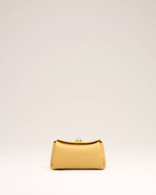 Mini yellow cow leather Carrousel bag - Man - 3 - AMI Paris - Ami Paris