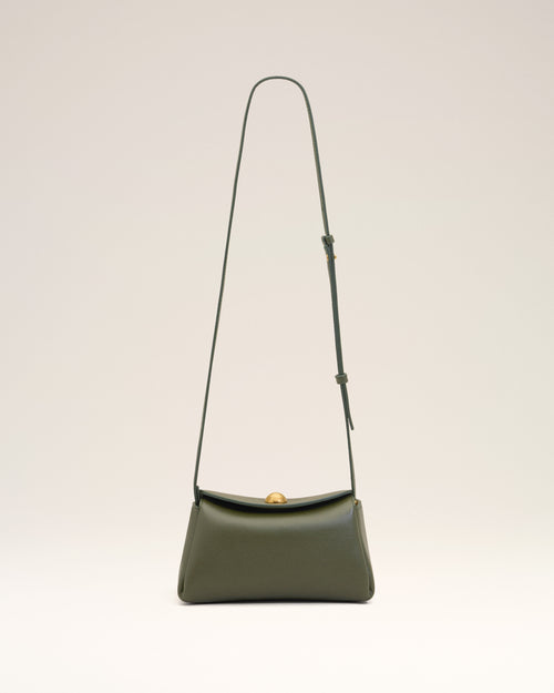 Green Cow Leather Mini Carrousel Bag - 1 - Ami Paris