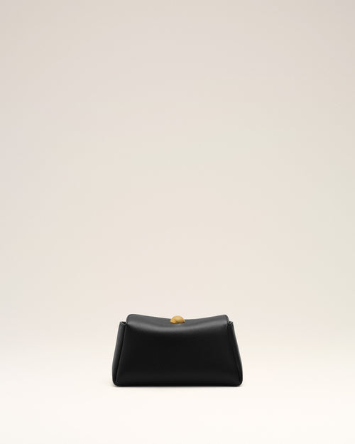 Mini bolso Carrousel de cuero de becerro negro - Mujer - 12 - AMI Paris - Ami Paris