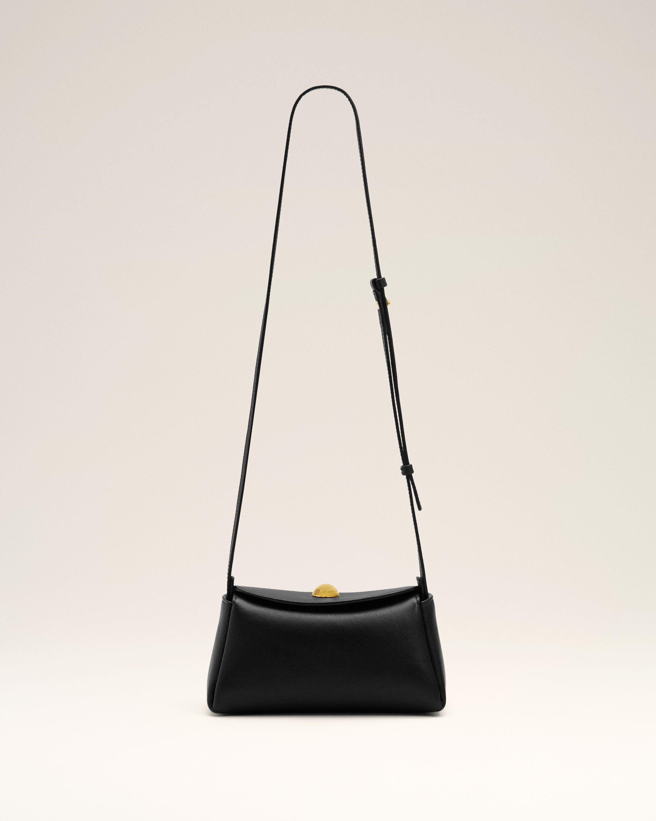 Mini Sac Carrousel Noir en Cuir De Veau - 1