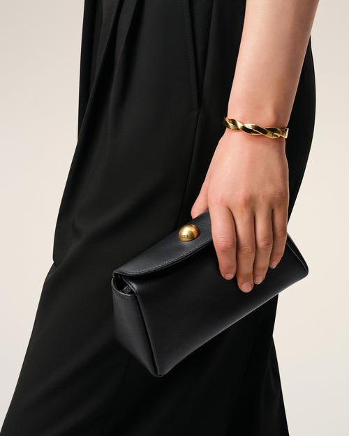                                     Black Cow Leather Mini Carrousel Bag - 3                                 - Ami Paris