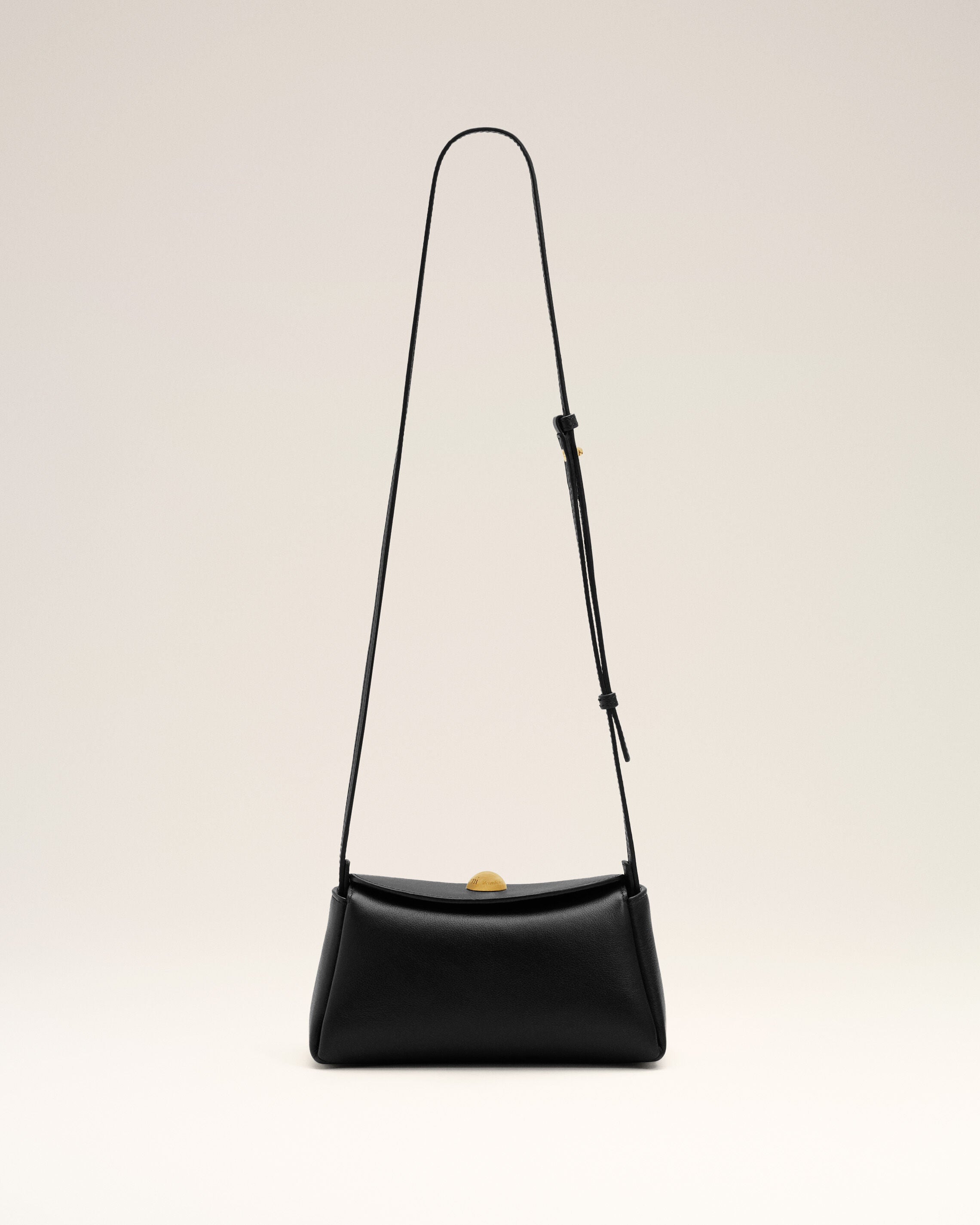 Mini bolso Carrousel de cuero de becerro negro - 8