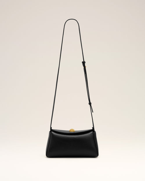 Mini Sac Carrousel Noir en Cuir De Veau - 1 - Ami Paris