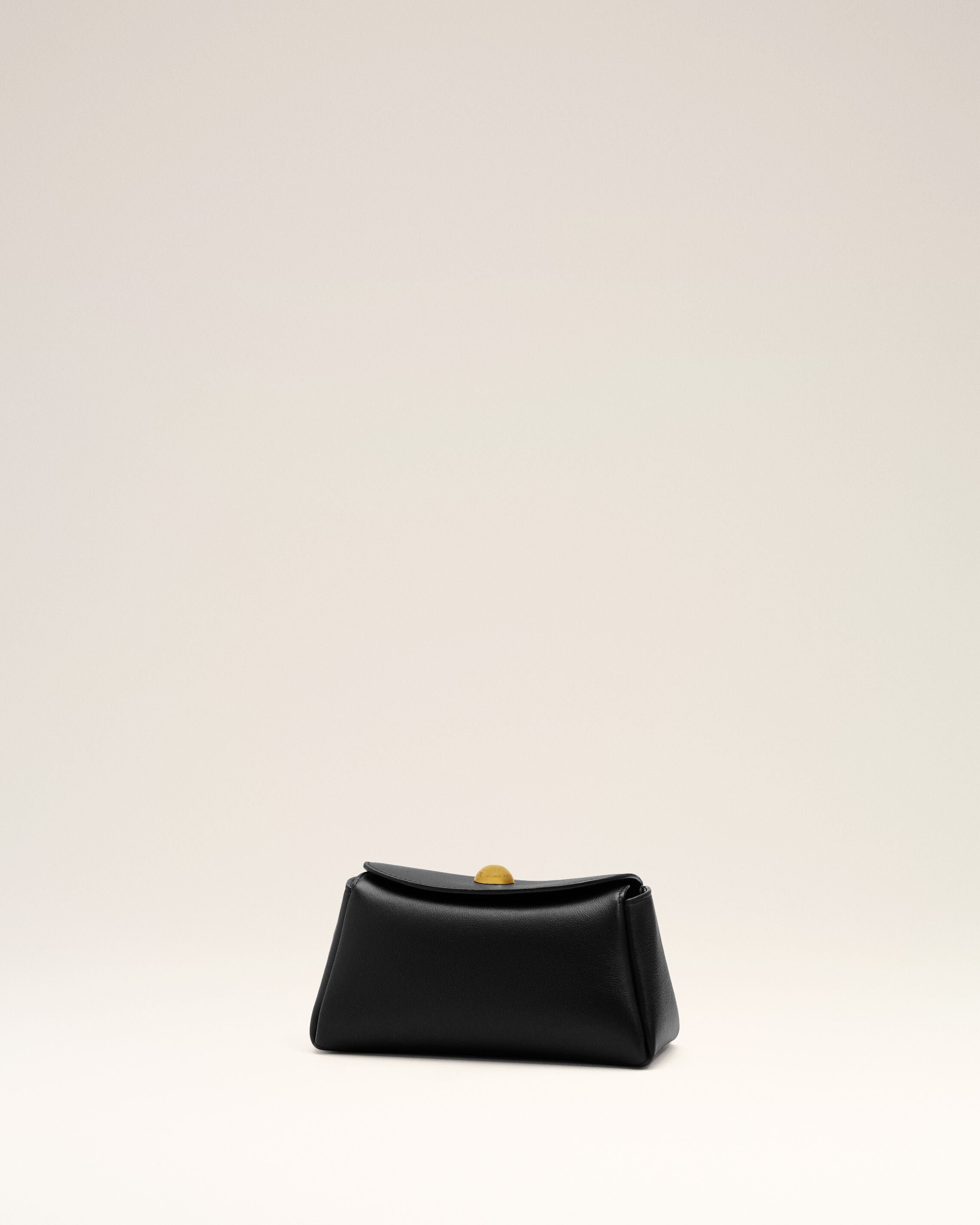 Mini borsa Carrousel nera in pelle di vitello - 13