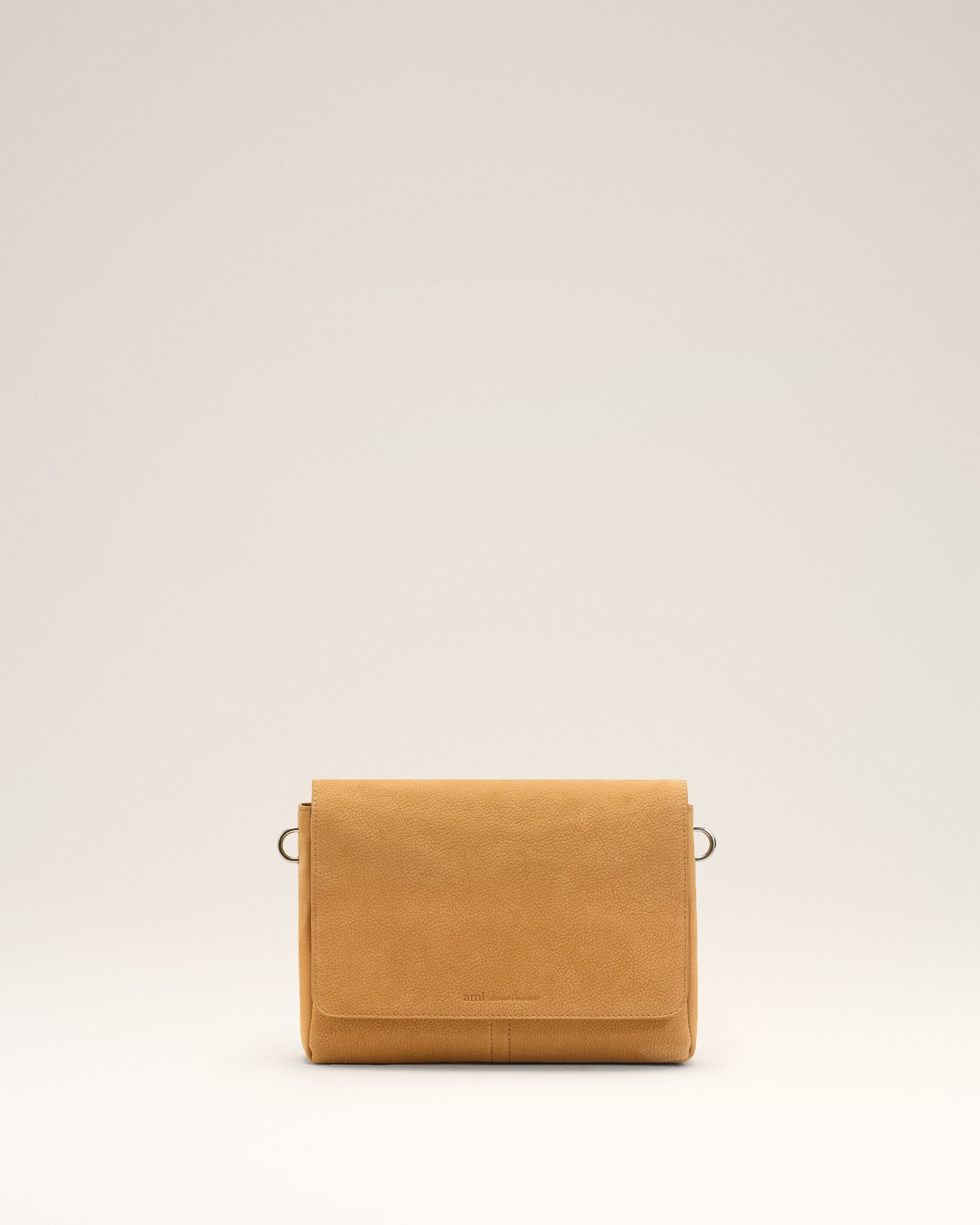 Yellow Cow Leather Flap Messenger Carrousel Bag - 12