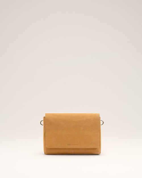 Yellow Cow Leather Flap Messenger Carrousel Bag - Woman - 12 - AMI Paris - Ami Paris
