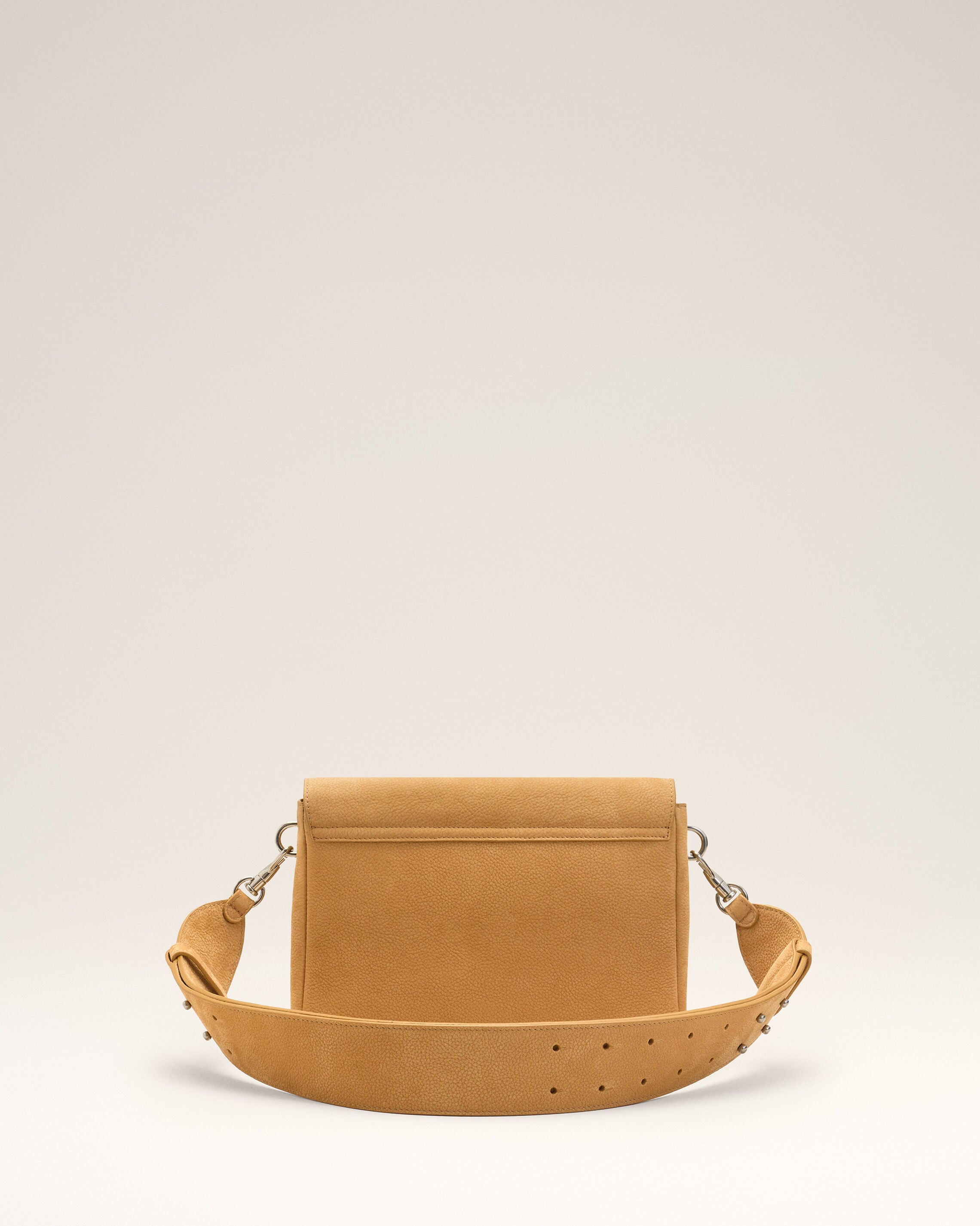Yellow Cow Leather Flap Messenger Carrousel Bag - 14