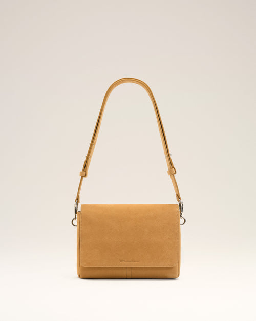                                 Yellow Cow Leather Flap Messenger Carrousel Bag - 3                             - Ami Paris