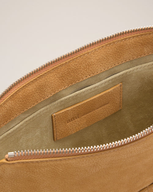 Yellow Cow Leather Flap Messenger Carrousel Bag - 7 - Ami Paris