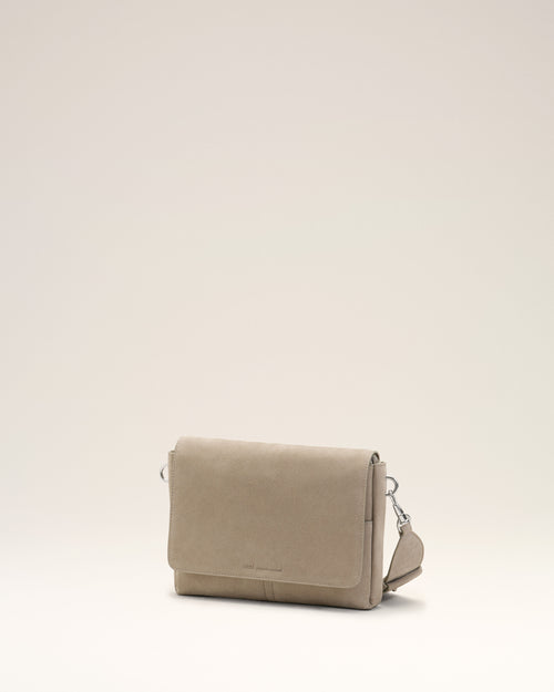 Grey Cow Leather Flap Messenger Carrousel Bag - Man - 4 - AMI Paris - Ami Paris