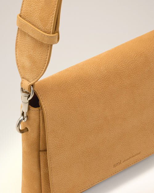 Yellow Cow Leather Flap Messenger Carrousel Bag - Woman - 15 - AMI Paris - Ami Paris