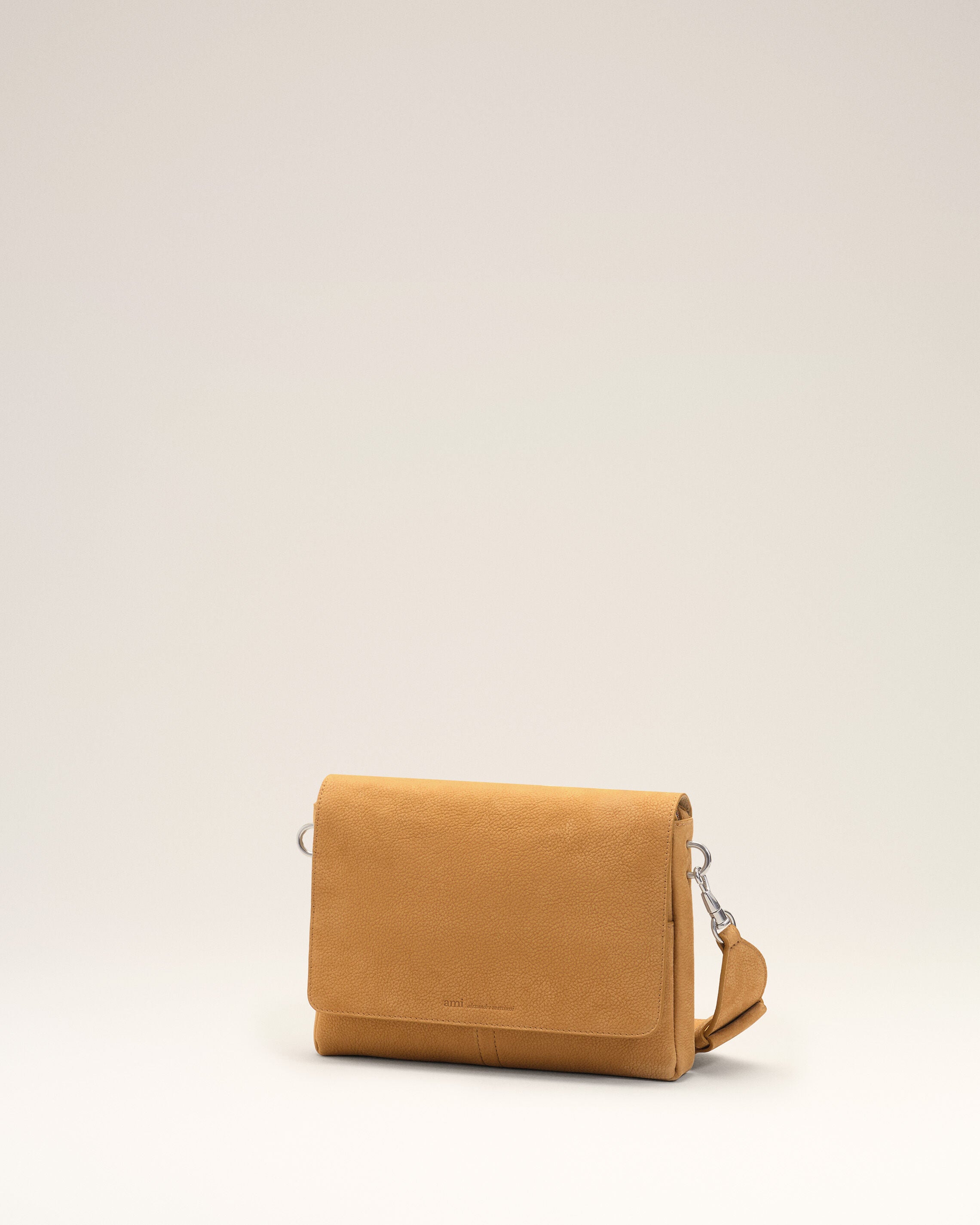 Yellow Cow Leather Flap Messenger Carrousel Bag - 13