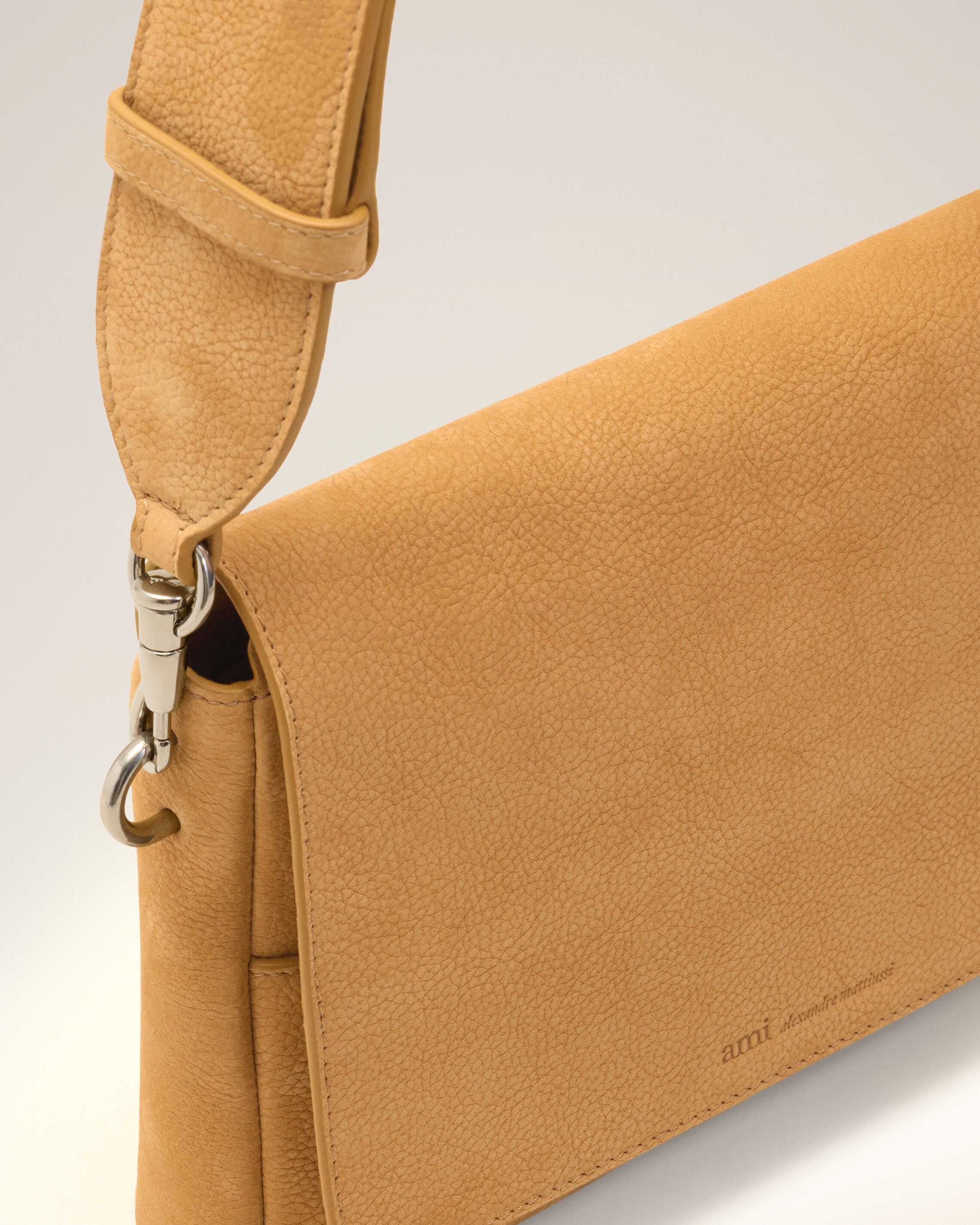 Yellow Cow Leather Flap Messenger Carrousel Bag - 6