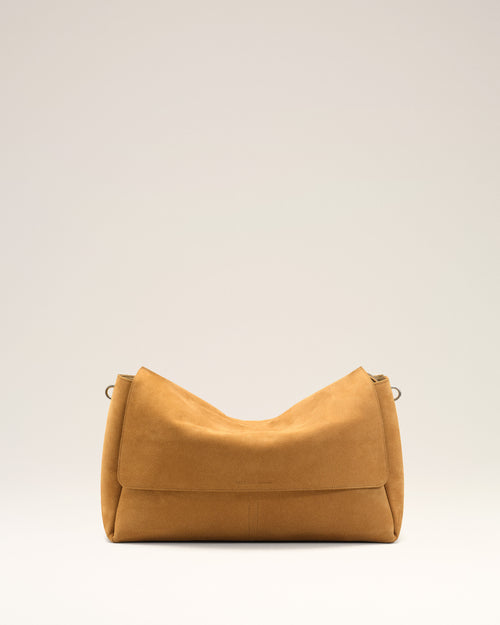 Yellow Cow Leather Large Flap Carrousel Bag - Man - 3 - AMI Paris - Ami Paris