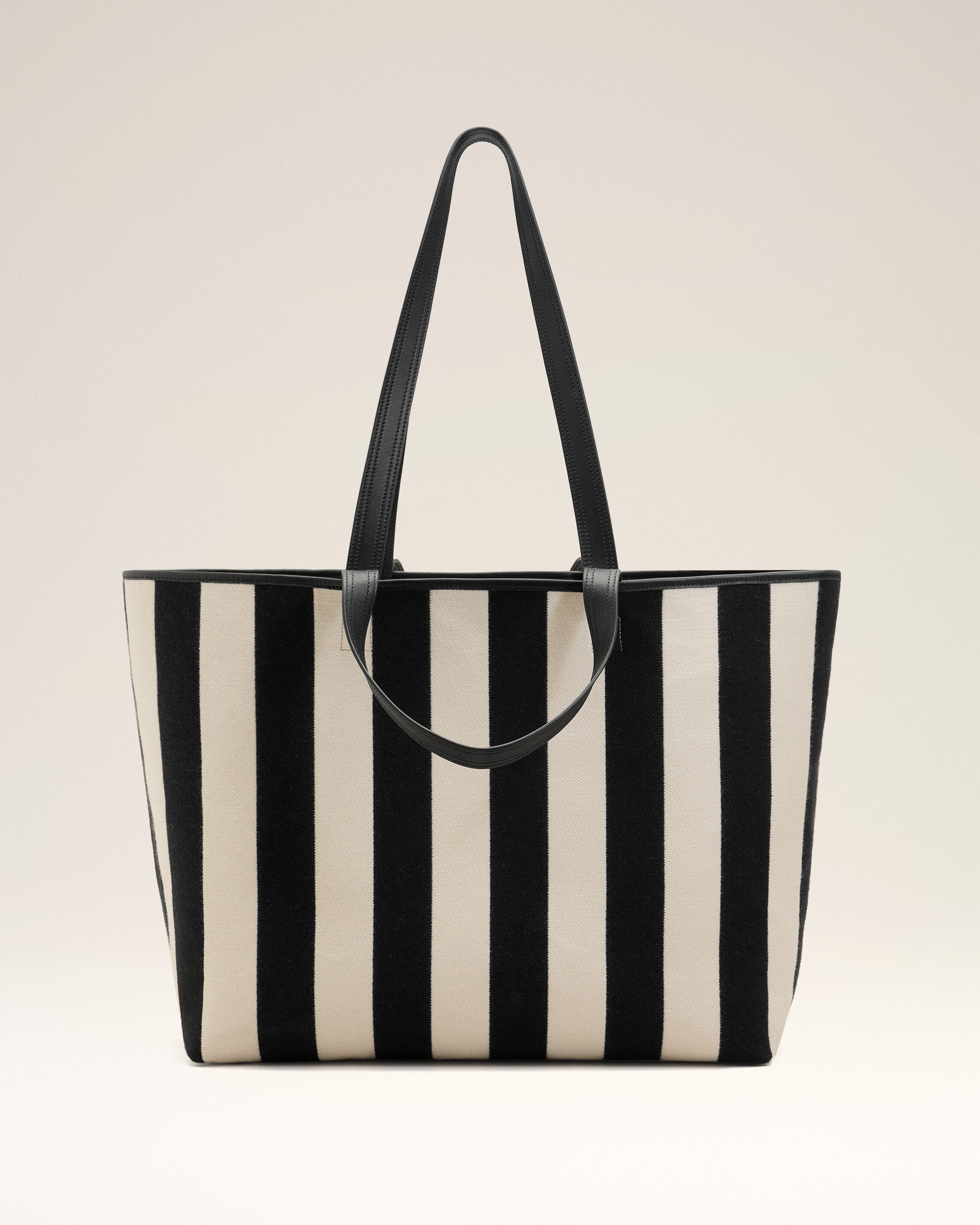 White Cotton Ami De Coeur Shopping Bag - 4