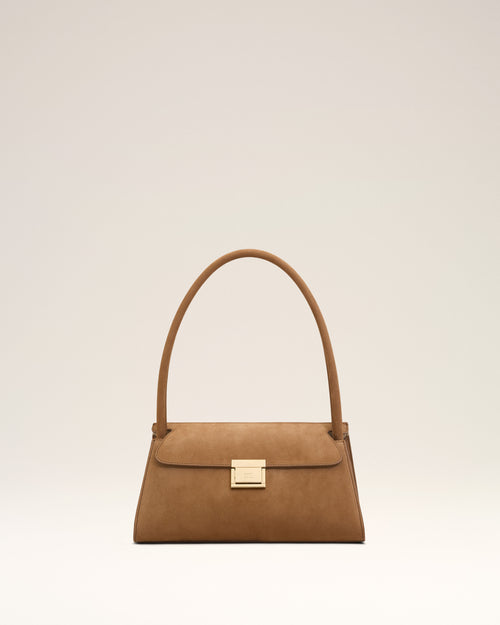 Petit Sac Mimi Marron en Cuir De Veau - 2 - Ami Paris