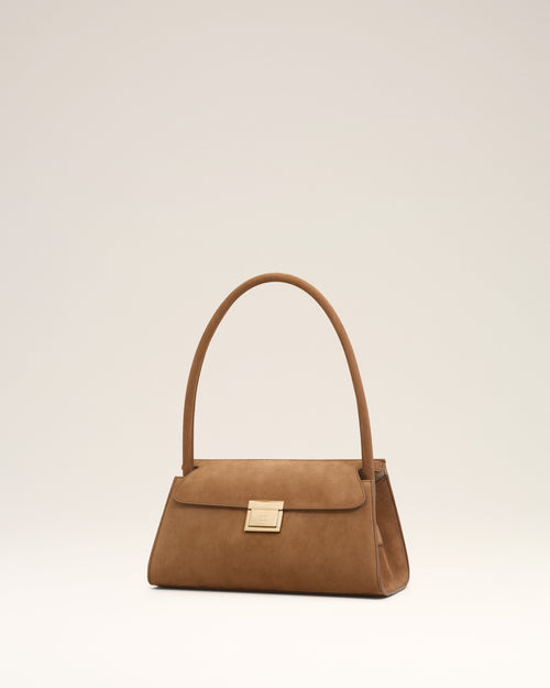 Petit Sac Mimi Marron en Cuir De Veau - 10 - Ami Paris