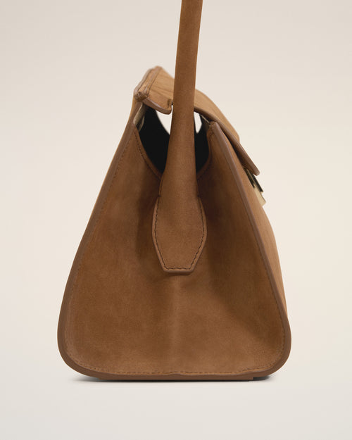 Brown Cow Leather Small Mimi Bag - Man - 5 - AMI Paris - Ami Paris
