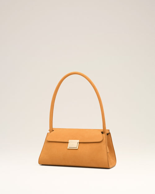 Petit Sac Mimi Orange en Cuir De Veau - Femme - 9 - AMI Paris - Ami Paris