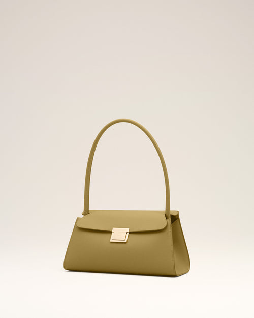 Bolso Mimi pequeño de piel de vaca verde - Hombre - 3 - AMI Paris - Ami Paris