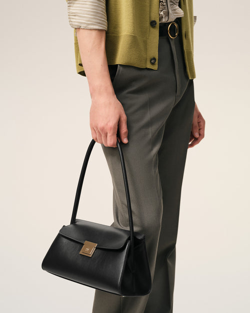 Black Cow Leather Small Mimi Bag - 2 - Ami Paris