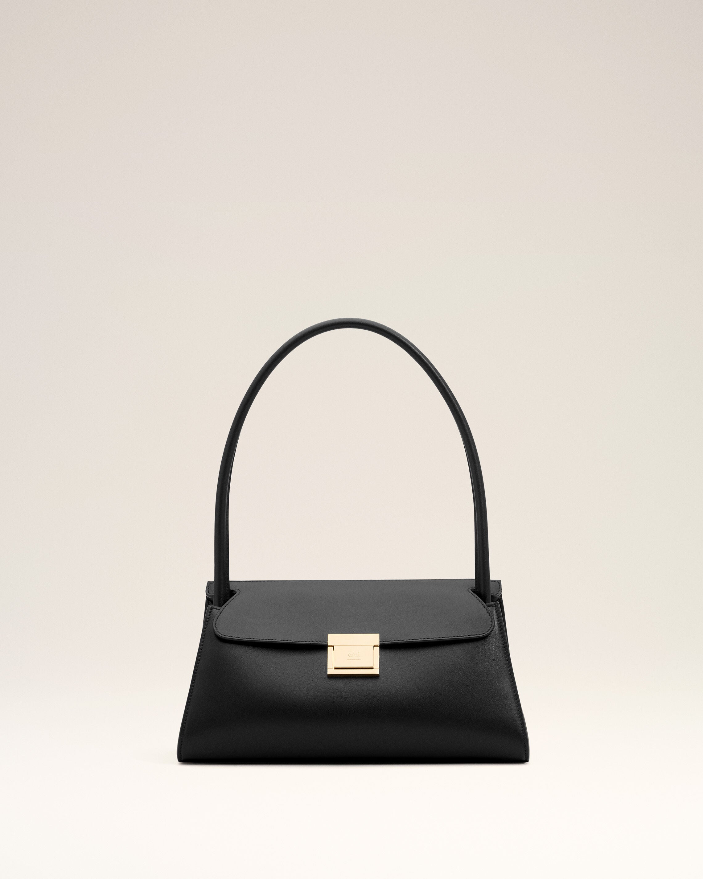 Petit Sac Mimi Noir en Cuir De Veau - 1