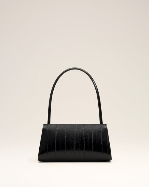 Bolso Mimi pequeño de piel de becerro negro - Mujer - 11 - AMI Paris - Ami Paris