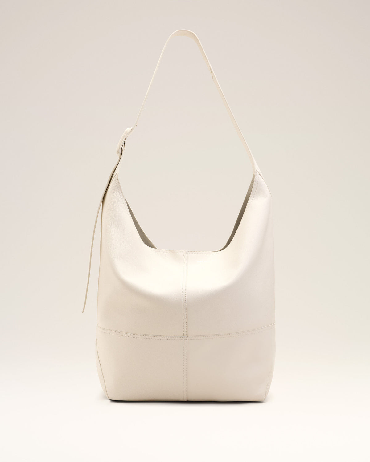 White Soft Leather Etienne Crossbody Bag - 1