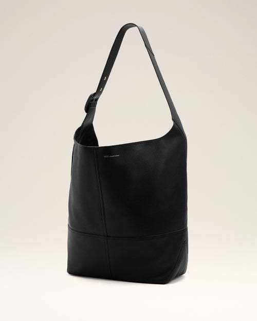 Sac Porte Croisé Etienne Noir en Cuir De Taurillon - Homme - 3 - AMI Paris - Ami Paris