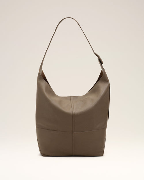 Brown taurillon leather Etienne crossbody bag - Man - 4 - AMI Paris - Ami Paris