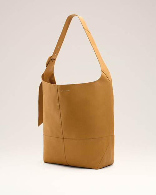 Yellow Soft Leather Etienne Crossbody Bag - 2 - Ami Paris