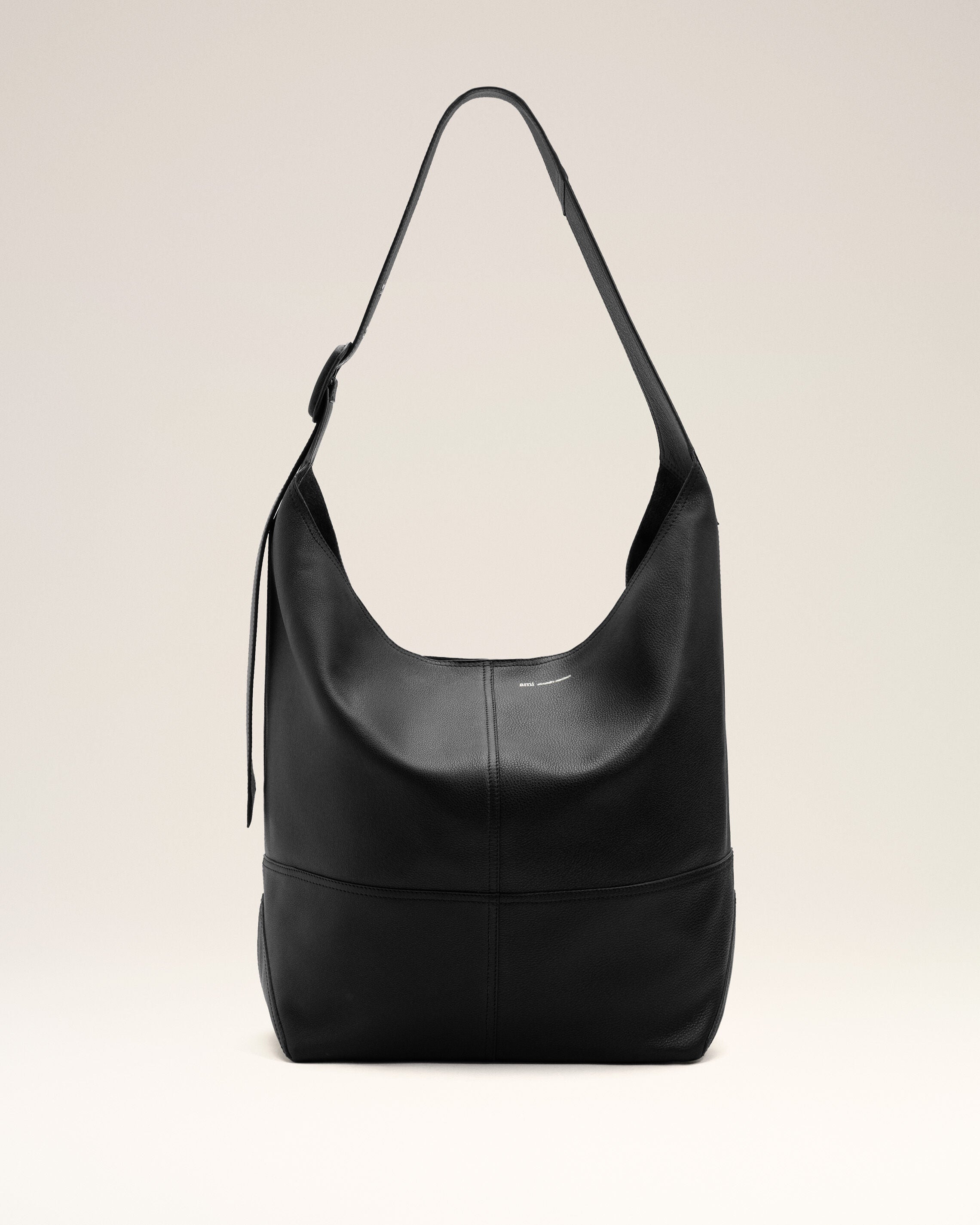 Sac Porte Croisé Etienne Noir en Cuir De Taurillon - 7