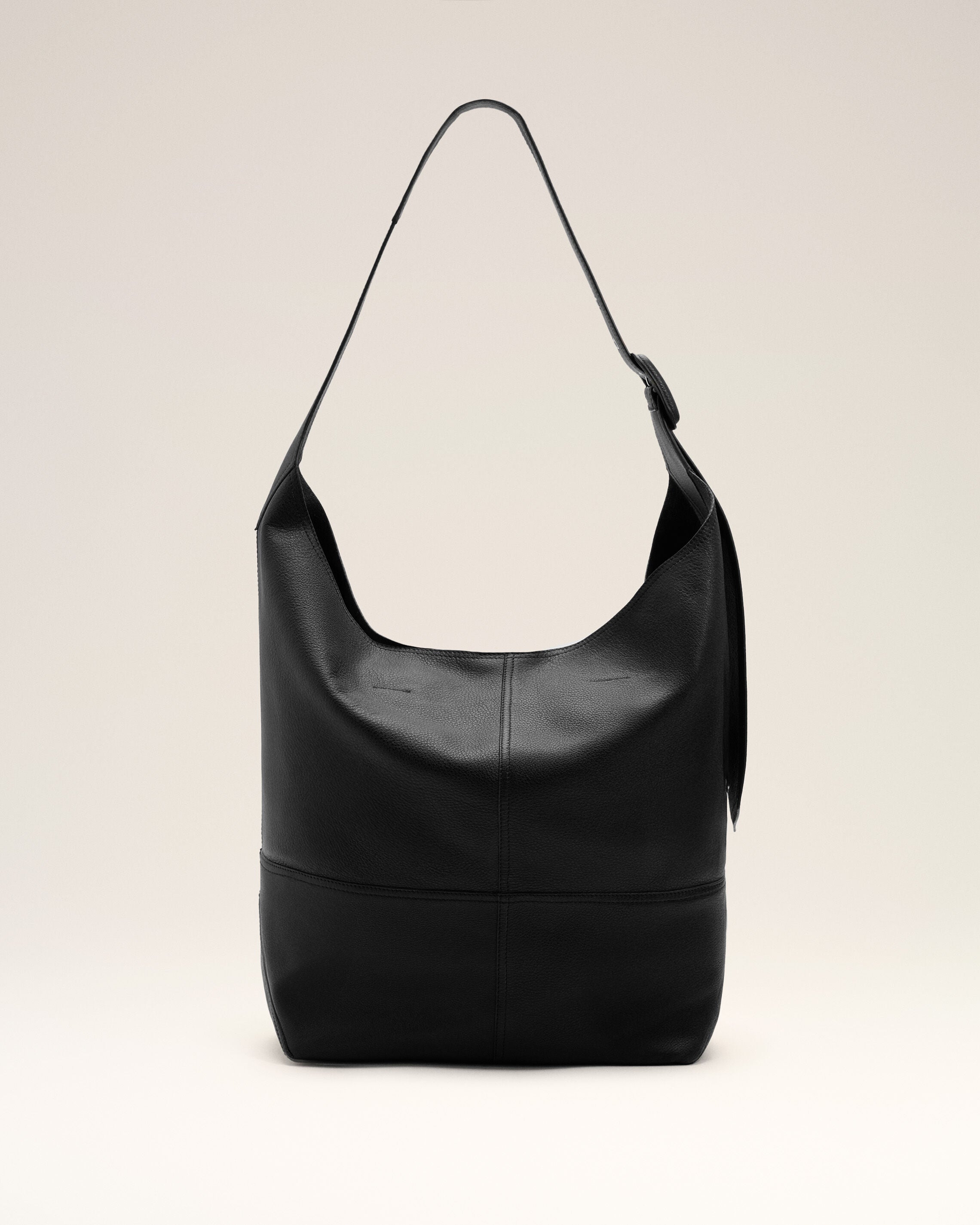 Black Soft Leather Etienne Crossbody Bag - 10