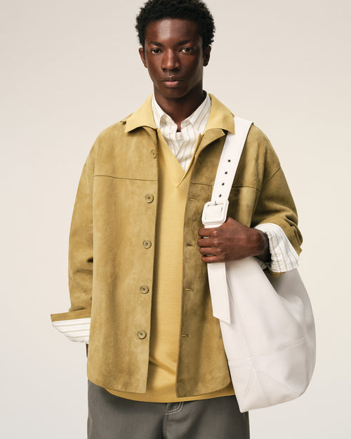 White Soft Leather Etienne Crossbody Bag - Man - 13 - AMI Paris - Ami Paris