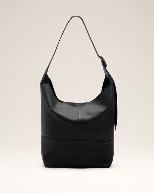 Sac Porte Croisé Etienne Noir en Cuir De Taurillon - Femme - 10 - AMI Paris - Ami Paris