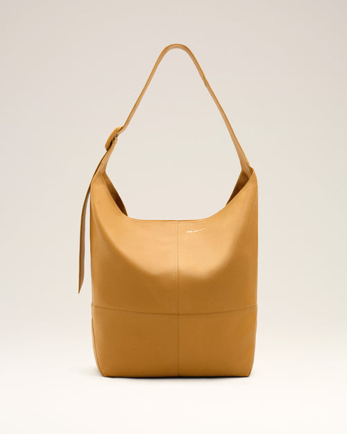 Sac Porte Croisé Etienne Jaune en Cuir De Taurillon - MIEL - Ami Paris