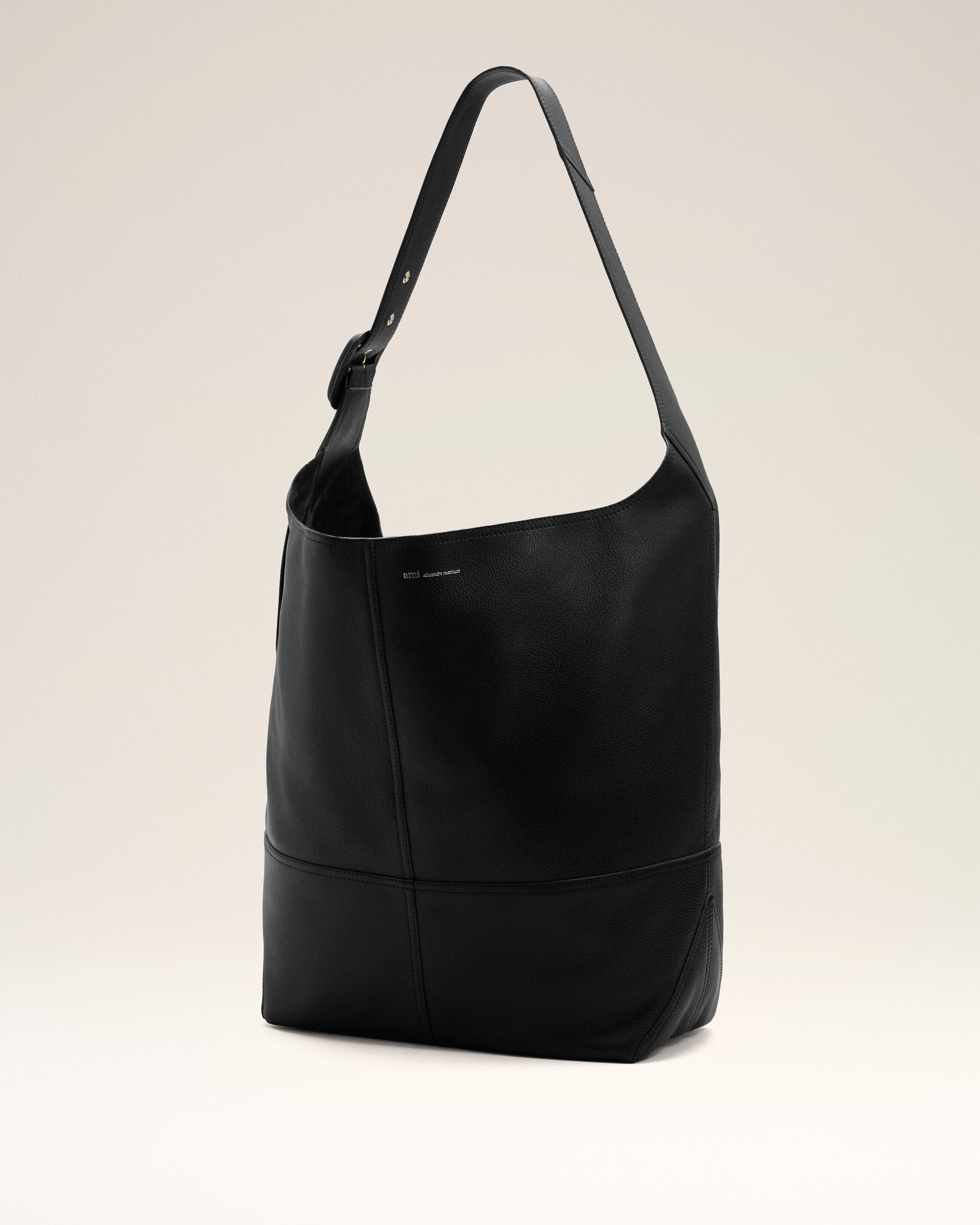 Sac Porte Croisé Etienne Noir en Cuir De Taurillon - 9