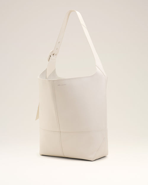 White Soft Leather Etienne Crossbody Bag - 3 - Ami Paris