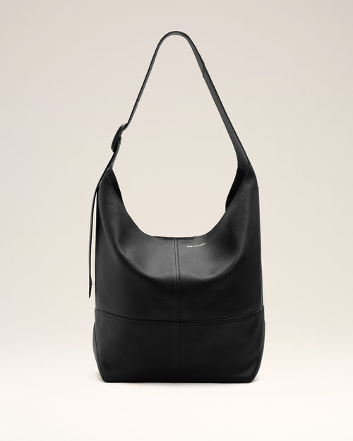 Sac Porte Croisé Etienne Noir en Cuir De Taurillon - Femme - 7 - AMI Paris - Ami Paris