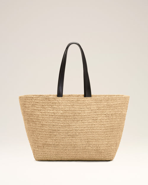 Natural Rafia Ami De Coeur Tote Bag - 10 - Ami Paris