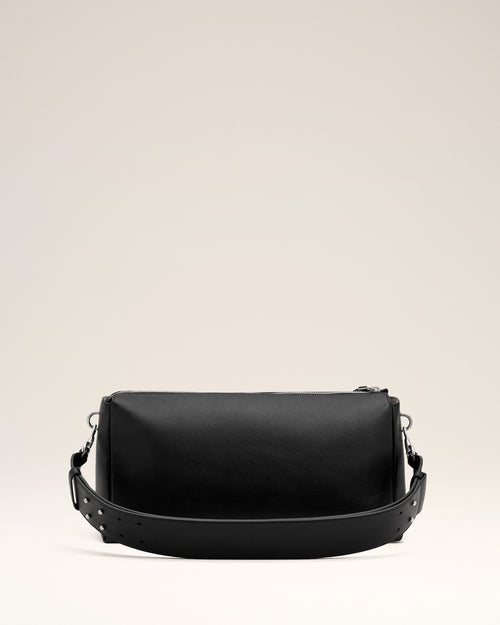 Black cow leather Carrousel zipped bag - Man - 5 - AMI Paris - Ami Paris