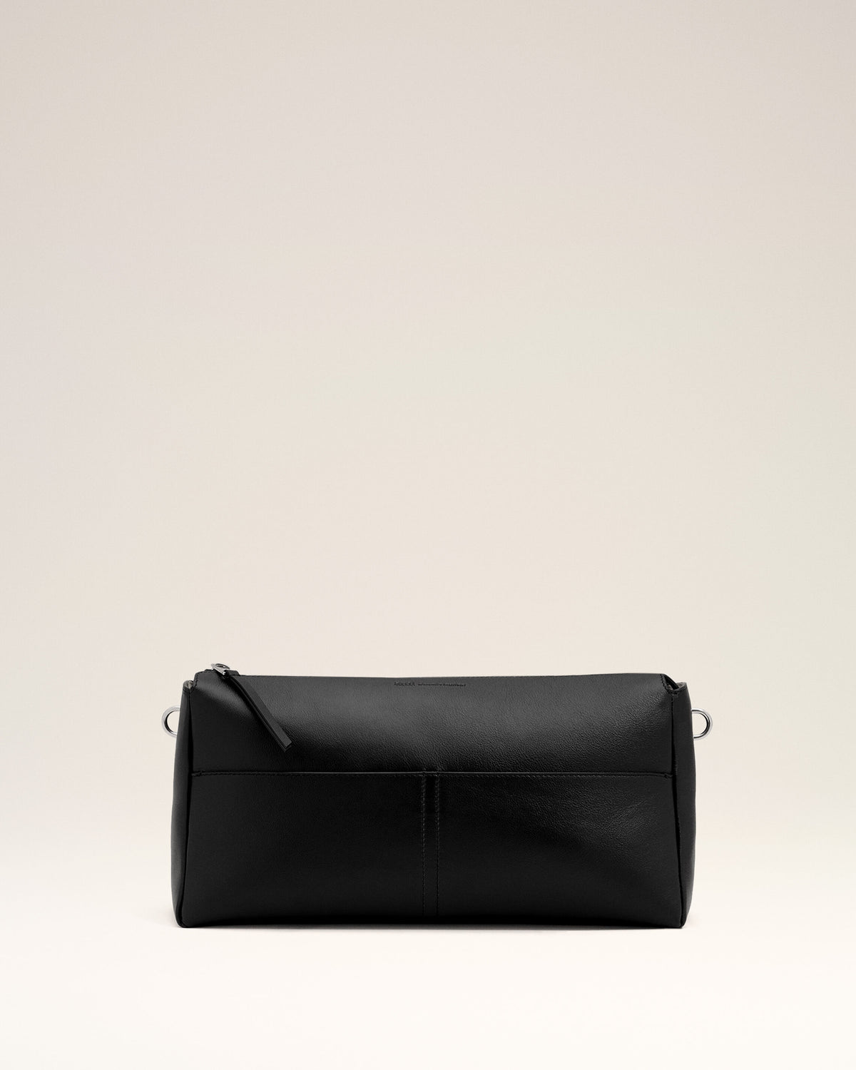 Black cow leather Carrousel zipped bag - 3