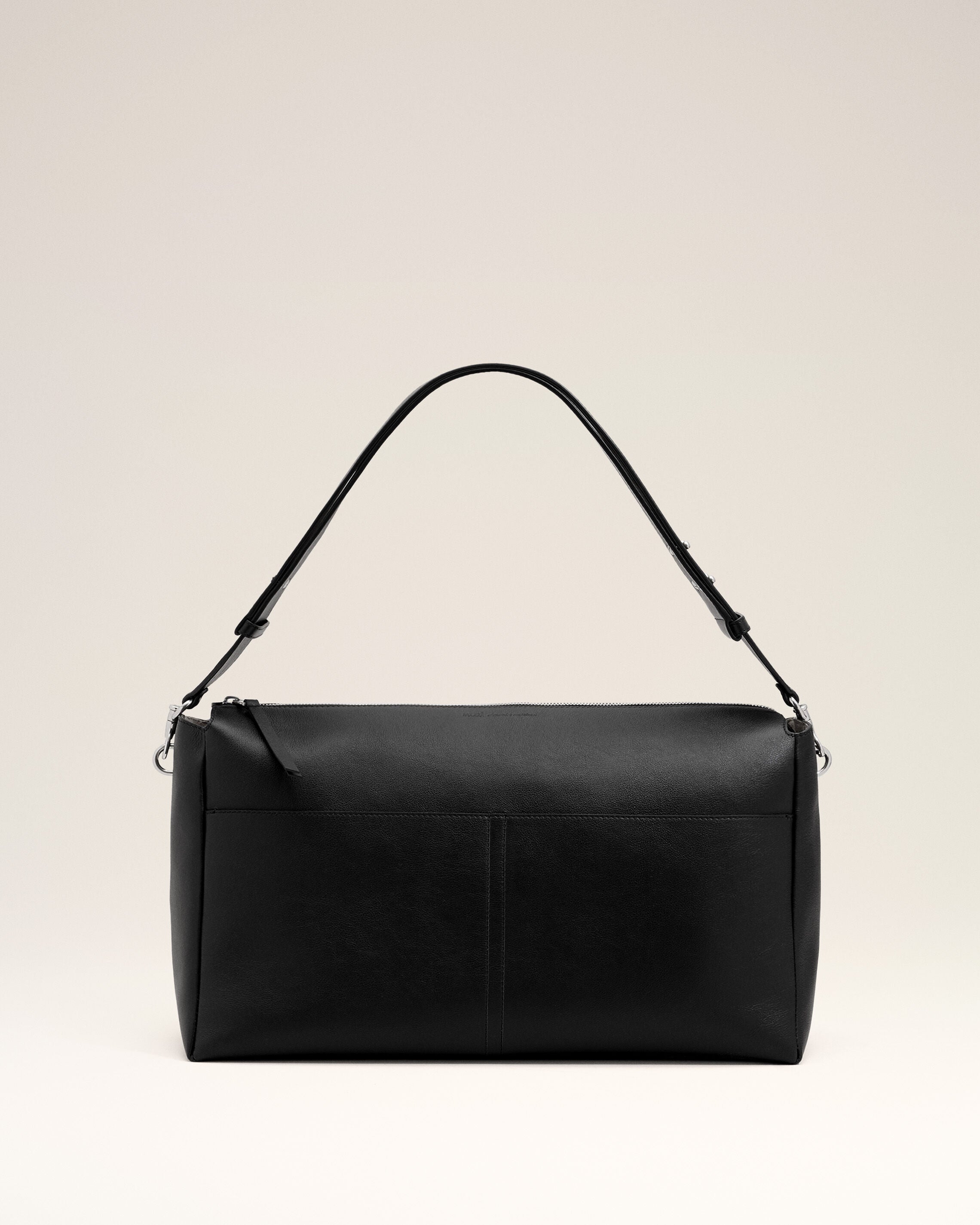 Bolso Carrousel grande de piel de becerro negro con cremallera - 8