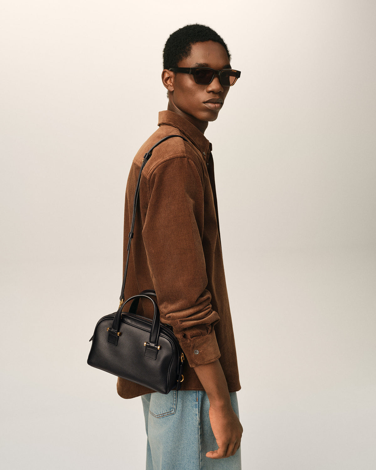 Georges Bowling Bag aus schwarzem Rindsleder - 2